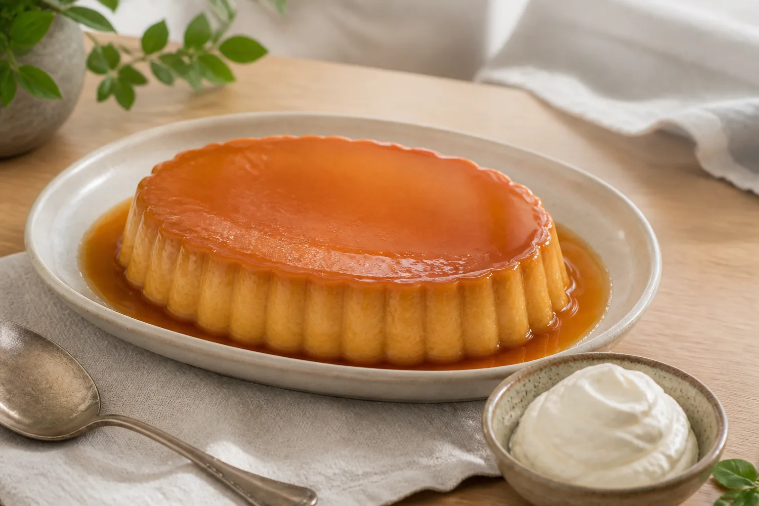Bilde av Hjemmelaget karamellpudding