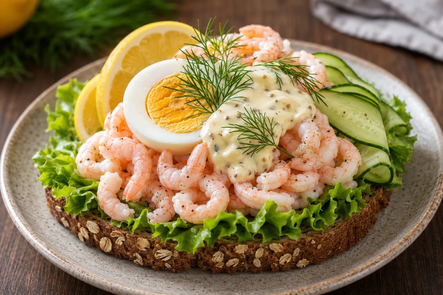 Bilde av Rekesmørbrød