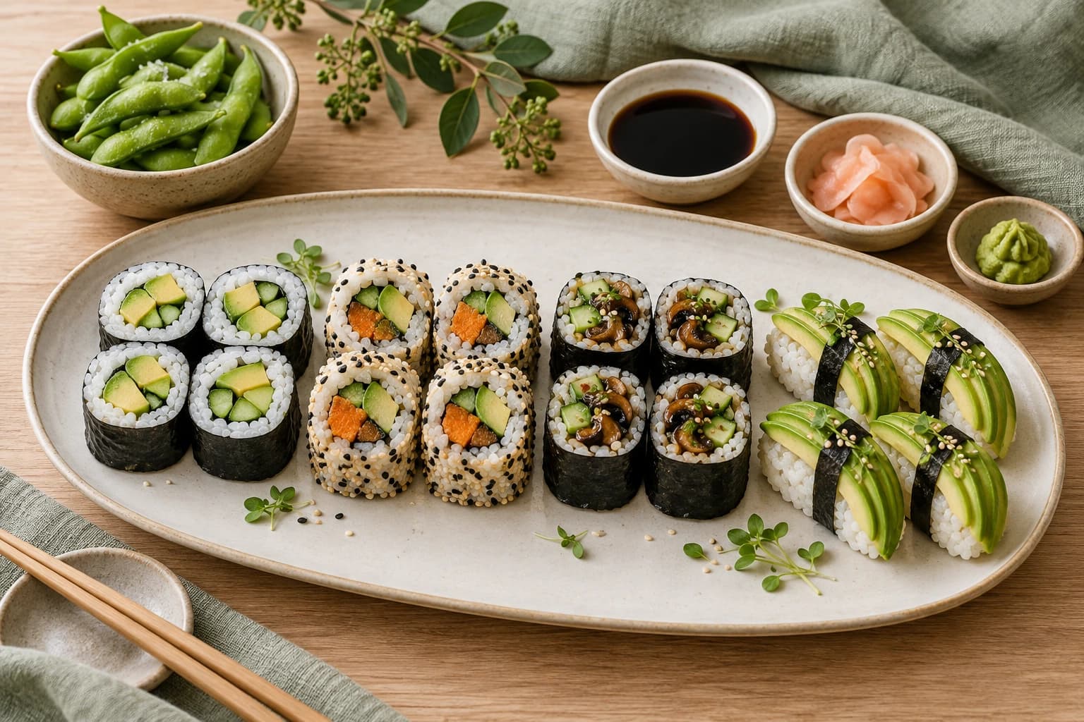Grønn sushi